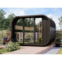 Fjordholz Fass-Sauna Modell Luxe-3 Zweiraum Black Unkategorisiert online kaufen