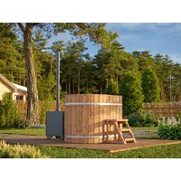 Fjordholz Holzbadezuber Oval Größe 2 mit Außenofen Unkategorisiert online kaufen Fjordholz Holzbadezuber Oval Größe 2 mit Außenofen Unkategorisiert online kaufen
