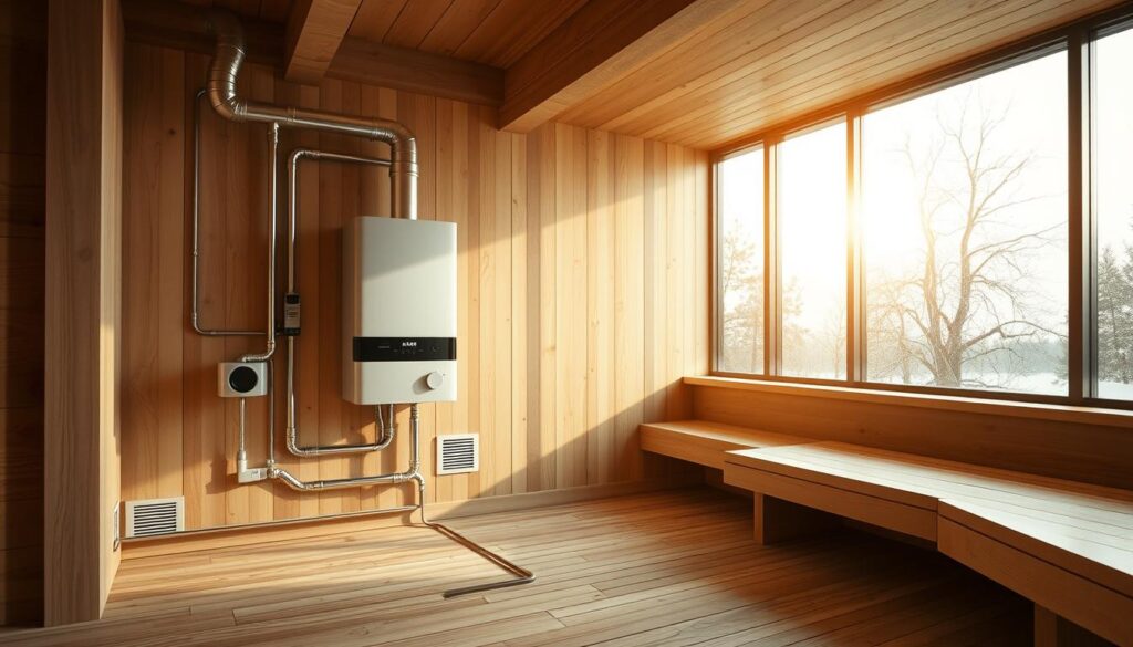 Moderne Heizungssysteme für Saunahaus