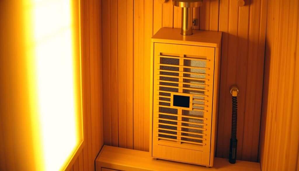 Saunaofen Installation