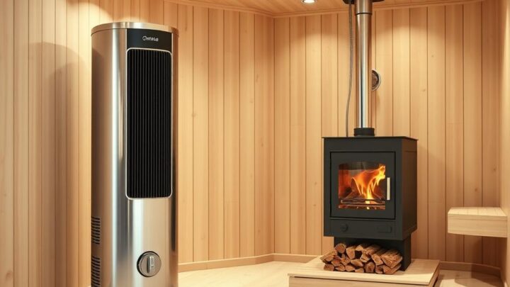 Saunahaus mit Elektro-Ofen oder Holzofen – Vor- und Nachteile