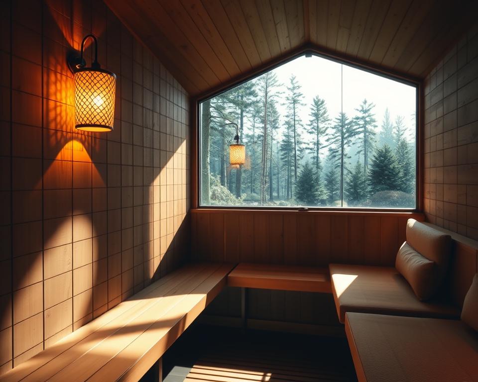 Lichtkonzepte für Saunatypen