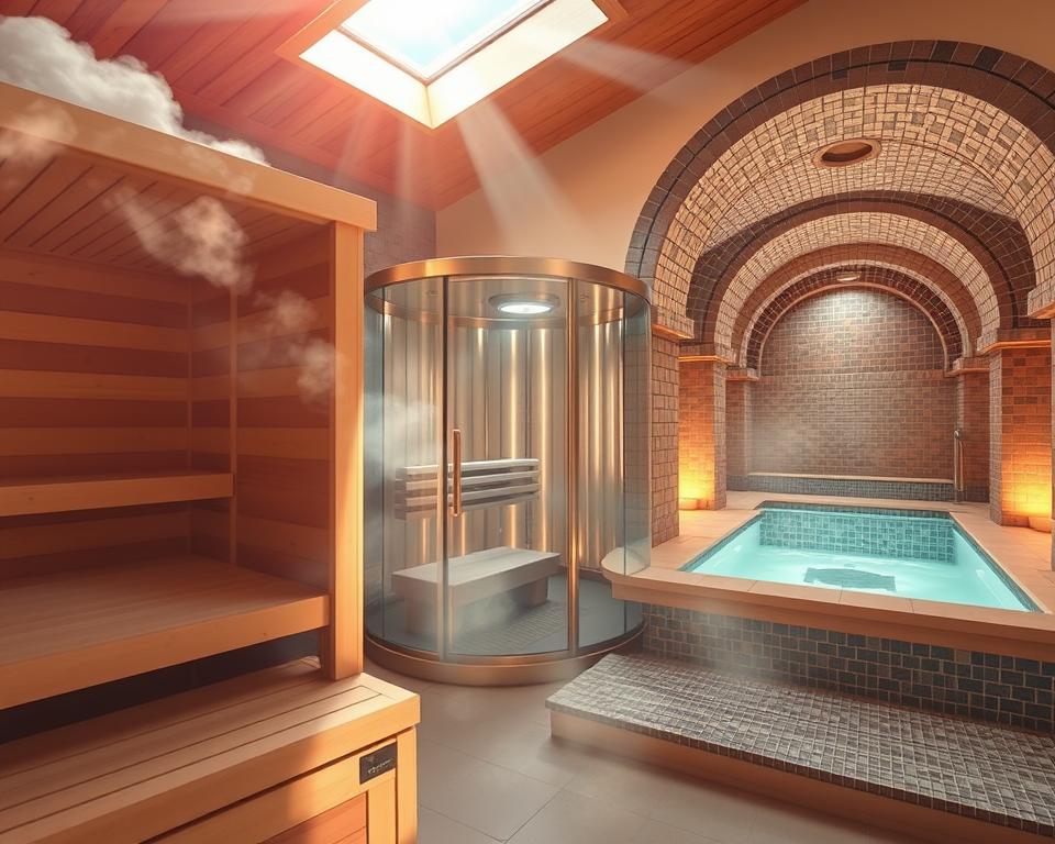 Verschiedene Saunaarten in Wien