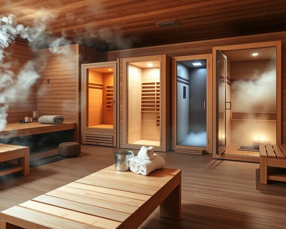 Verschiedene Saunaarten
