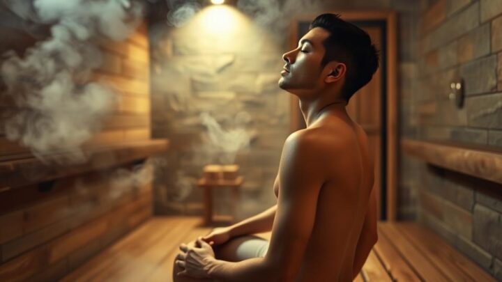 Sauna nach dem Sport