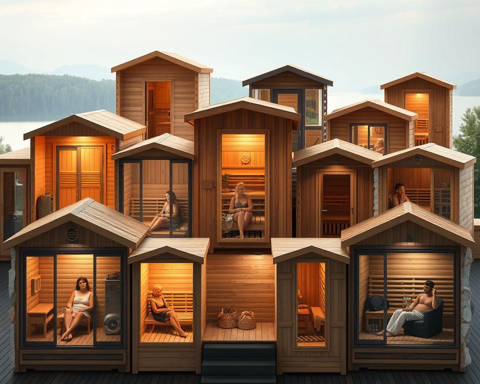 Verschiedene Saunatypen im Überblick