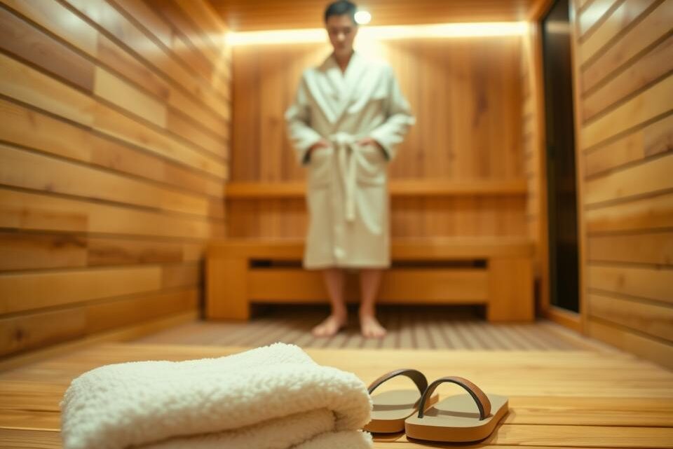 Wie zieht man sich in der Sauna an
