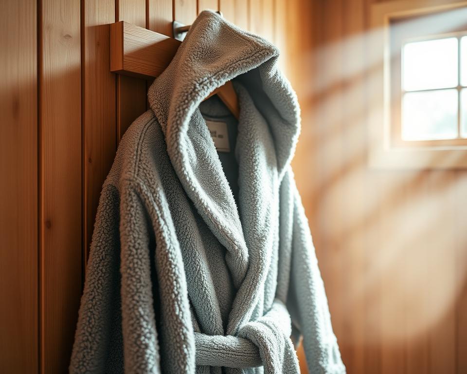 bademantel sauna kapuze