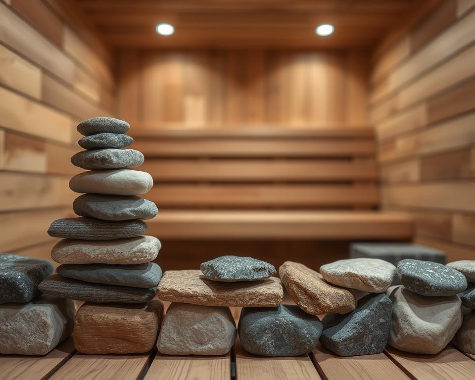 saunasteine richtig schichten