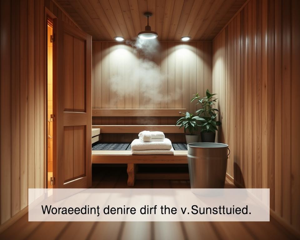 vorbereitung sauna